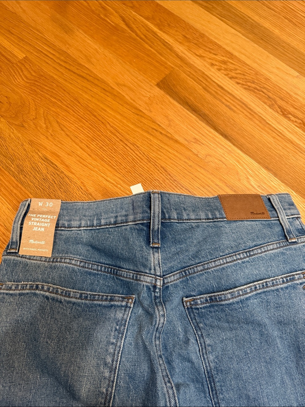 Madewell Perfect Vintage Straight Jeans in Medium Blue